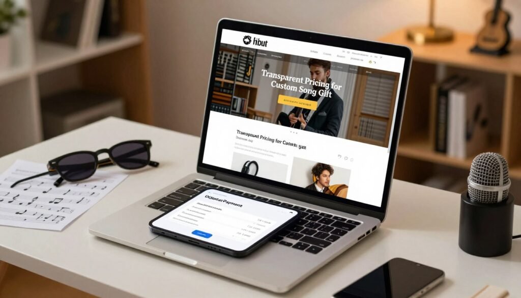 transparent pricing for custom song gift