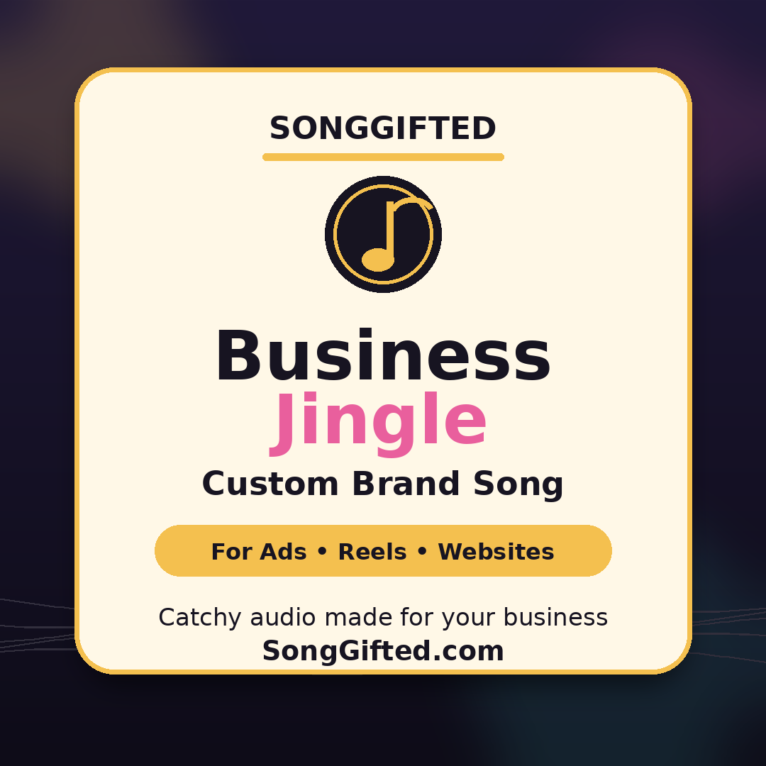 Professional HD Video for Business Jingle
