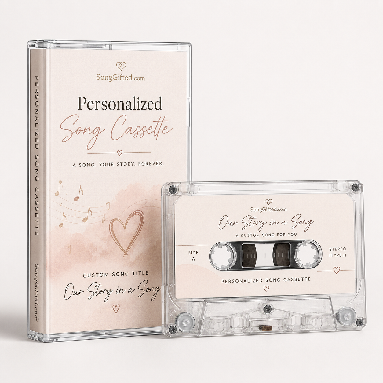 Personalized Song Cassette – Original + FREE Remix